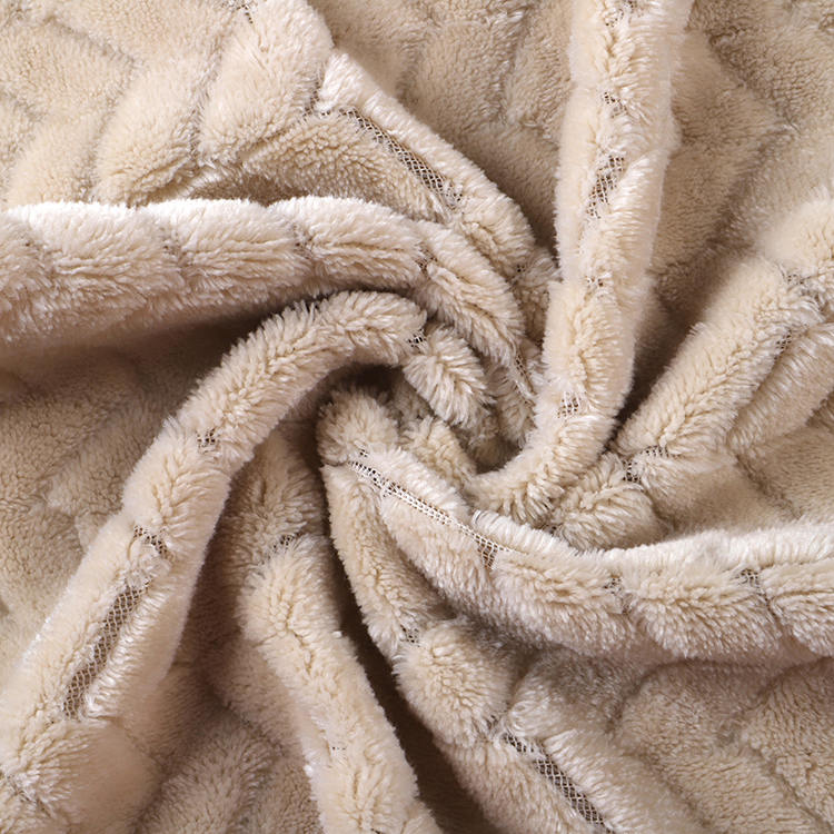 Tecido de veludo de flanela jacquard